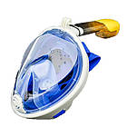Маска для снорклінга Easybreath Tribord / Маска для підводного плавання Чорний L/XL Блакитний S\M, фото 4