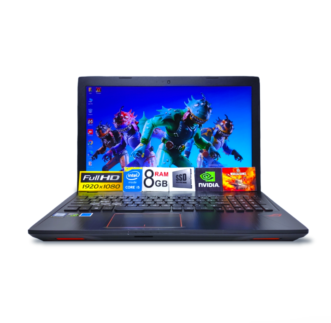 Ігровий ноутбук Asus ROG Strix GL553V 15.6 FHD Core i5-7300HQ 8GB DDR4 SSD512 Nvidia GeForce GTX1050