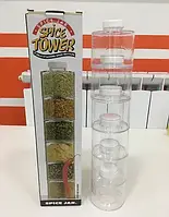 Органайзер для хранения специй акриловая пряная башня Spice Tower