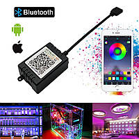 RGB Bluetooth контролер LEDTech 12A 144w (12 А 144вт) 5-24 V зі світломузкальним режимом