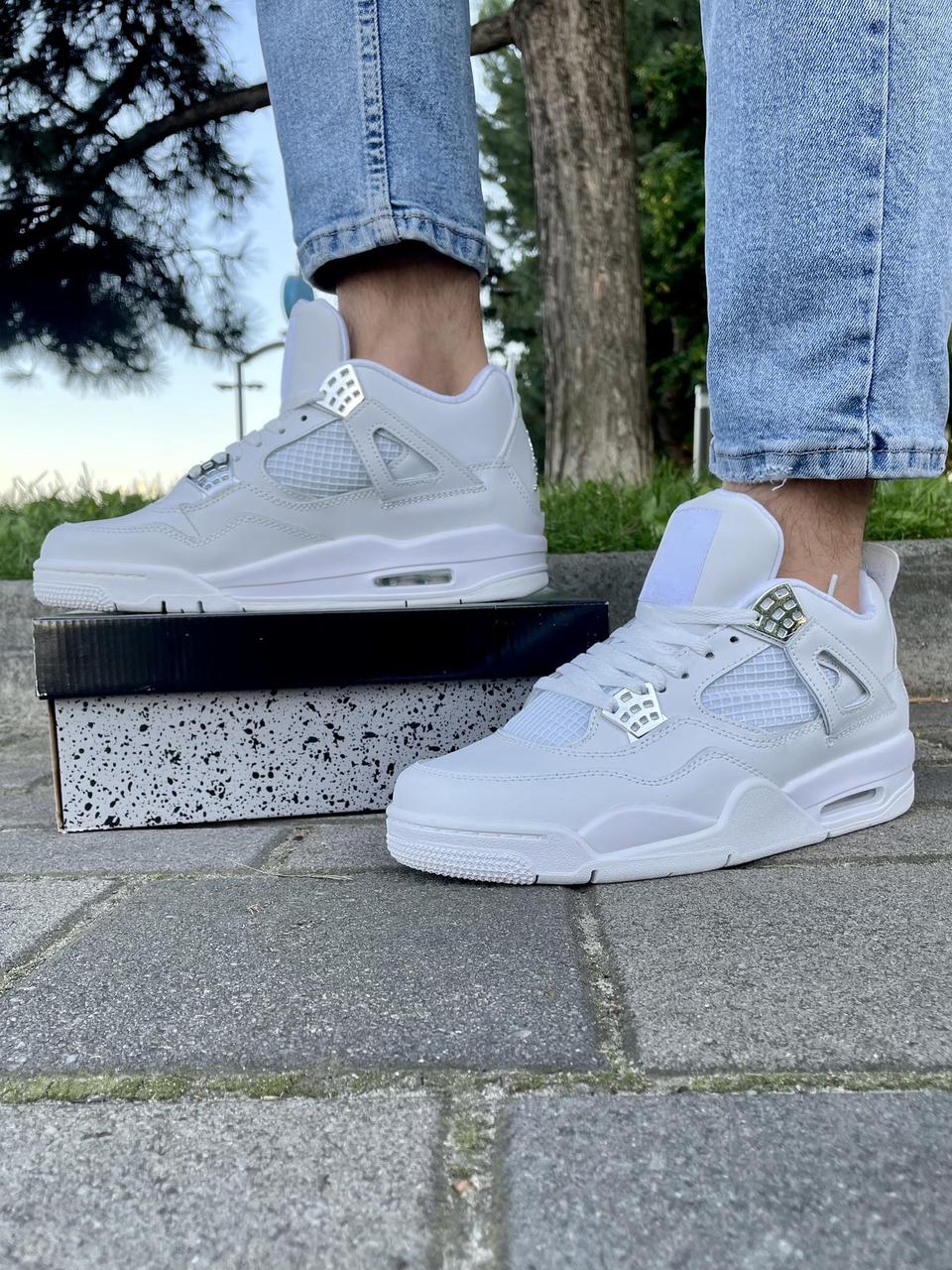 Nike Air Jordan Retro 4 ALL WHITE