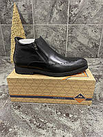 Зимние туфли / ботинки YALASOU (кожа, натуральный мех) высокое качество Размер 40 (26 см)