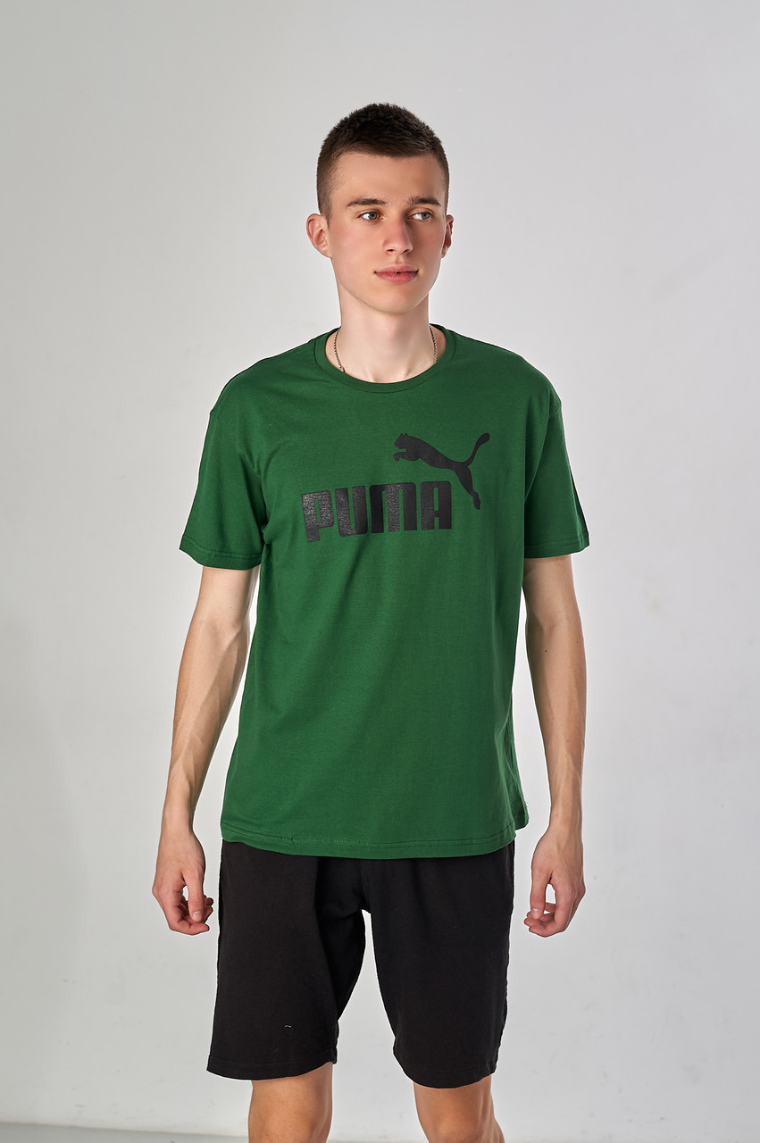 Чоловіча футболка Puma, зеленого кольору