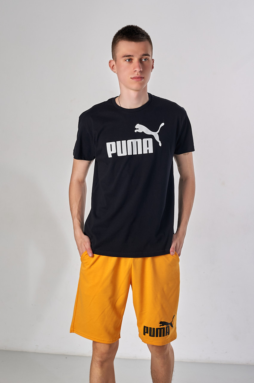 Чоловіча футболка Puma, чорного кольору, фото 1
