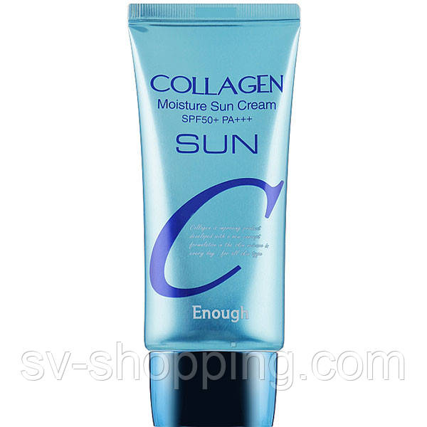 Зволожувальний сонцезахисний крем із колагеном Enough Collagen Moisture Sun Cream SPF50+/PA+++