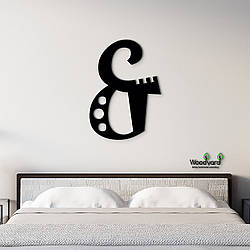 Панно Символ & 15x10 см - Картини та лофт декор з дерева на стіну.