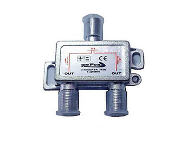 Спліттер 2ТВ проходом живлення ТМ OpenFox FG