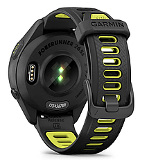 Смарт-годинник Garmin Forerunner 265S Black Bezel and Case with Black/Amp Yellow Silicone Band, фото 5