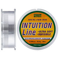 Леска Brain Intuition 50m 0,08 mm #0,22 0,6 kg 1,2 lb ц.: clear