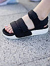 Сандалі жіночі чорні Adidas Sandals Black White (04272), фото 6