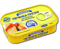 Печінка Тріски в Томатному Соусі Аквамарин Натуральна По-кавказьки 115 г Норвегія