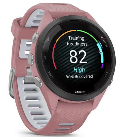 Смарт-годинник Garmin Forerunner 265S Black Bezel with Light Pink Case and Light PinkPowder Grey Silicone Band, фото 1