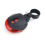 Задній ліхтарик стоп на велосипед ААА* 2 шт., фото 5