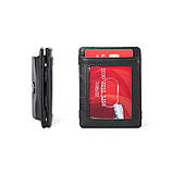 Гаманець картхолдер Bison Denim W9722-1B (Чорний), фото 2