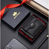 Гаманець картхолдер Bison Denim W9722-1B (Чорний), фото 6