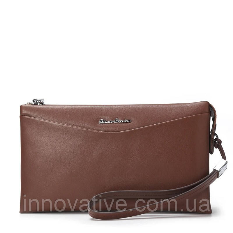 Чоловіче портмоне із натуральної шкіри Bison Denim N8061-1C (Коричневий), фото 1