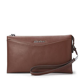 Чоловіче портмоне із натуральної шкіри Bison Denim N8061-1C (Коричневий)