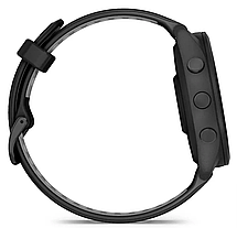 Смарт-годинник Garmin Forerunner 265 Black Bezel and Case with Black/Powder Gray Silicone Band, фото 6