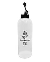 Бутылка с гейзером+крышка, 1 л, прозрачная Gelato Group (диспенсер, дозатор)
