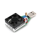 USB навантаження (0,15-3,00А; 15 Вт; 3,7-13В) з кулером і радіатором, фото 3
