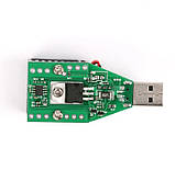USB навантаження (0,15-3,00А; 15 Вт; 3,7-13В) з кулером і радіатором, фото 5