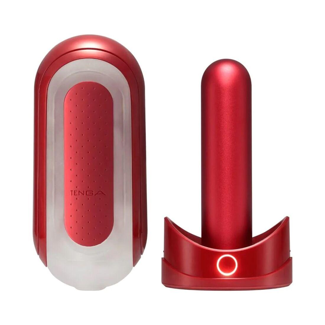 Набір мастурбатора із нагрівачем Tenga Flip Zero Red + Flip Warmer Bomba💣