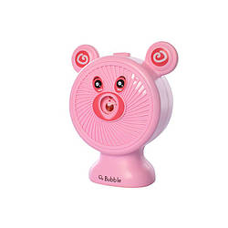 Дитячий генератор мильних бульбашок "Ведмедик" Bambi S680-13A Рожевий, World-of-Toys