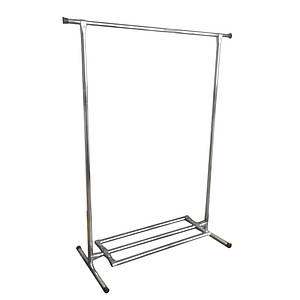 Стійка для одягу с поличкою для взуття  145х110 см