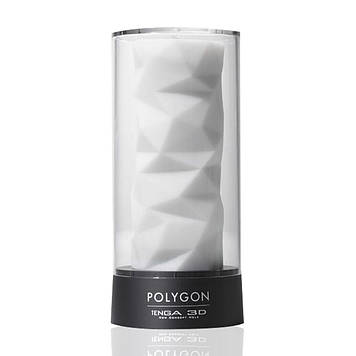 Мастурбатор Tenga 3D Polygon, дуже ніжний, з антибактеріального еластомеру зі сріблом Bomba💣
