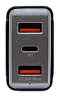 Автомобільний зарядний пристрій XON MaxCharge Type-C 75W (Type-C PD30 + 2 x Type-A 15V/1.5A) Black (5060948063517), фото 2