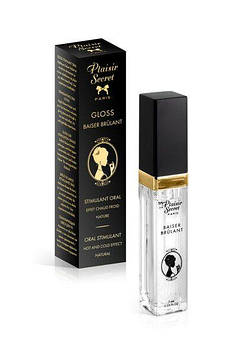 Стимулювальний блиск для губ Plaisirs Secrets Stimulating Oral Gloss Baiser Brulant (7 мл) Bomba💣