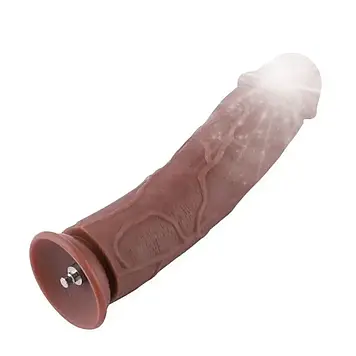 Силіконовий фалоімітатор для секс-машин Hismith 11″ Silicone Dildo, система KlicLok Bomba💣