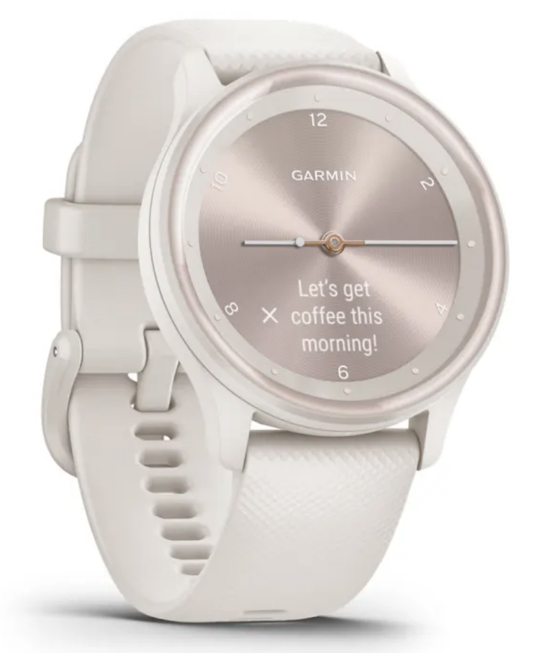 Смарт-годинник Garmin Vivomove Sport Ivory Case and Silicone Band with Peach Gold Accents