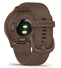 Смарт-годинник Garmin Vivomove Sport Cocoa Case and Silicone Band with Peach Gold Accents, фото 4