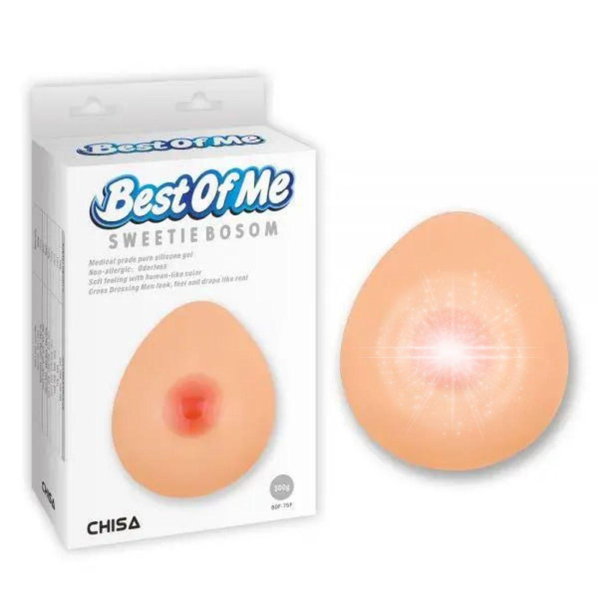 Груди імплант Chisa Bestofme Sweetie Bosom 1 шт, Бежевий, 12,3 см, 10 см, 7,4 см  Bomba💣