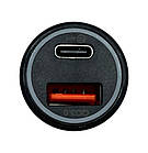 Автомобільний зарядний пристрій XON UniLink Type-C 38W (Type-C PD20 + QC3.0) Black (CU1A1C38WB 3456), фото 2