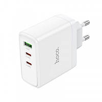 МЗП Hoco N30 Glory PD65W (2 Type-C + USB) (white) 42616