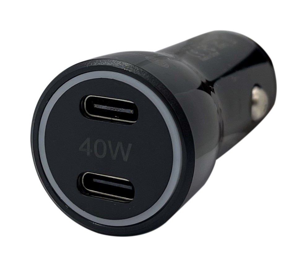 Автомобільний зарядний пристрій XON UniLink Type-C 40W (2 x PD20) Black (CU002C40WB 3463)