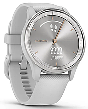 Смарт-годинник Garmin Vivomove Trend Silver Stainless Steel Bezel with Mist Grey Case and Silicone Band