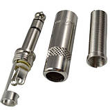 Jack 6.35 мм стереоаудіо штекер розбірний, фото 2