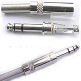 Jack 6.35 мм стереоаудіо штекер розбірний, фото 3