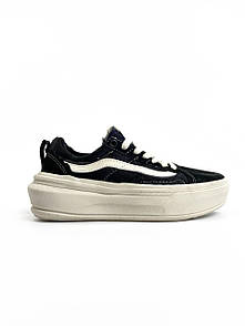 Кеди жіночі чорні Vans Old Skool Black/White Platform (12258)