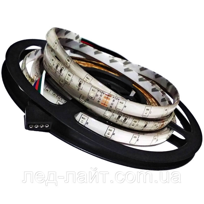 Світлодіодна стрічка 12V 2835(60LED/м) IP65 RGB, фото 1