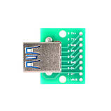 Роз'єм USB 3.0 USB 3.1 на платі — гніздо мама, фото 3