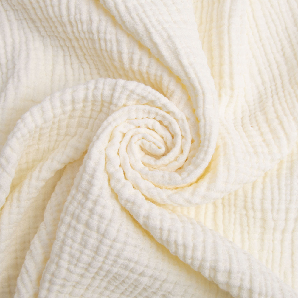 Тканина Муслін бавовна 4-шаровий крем