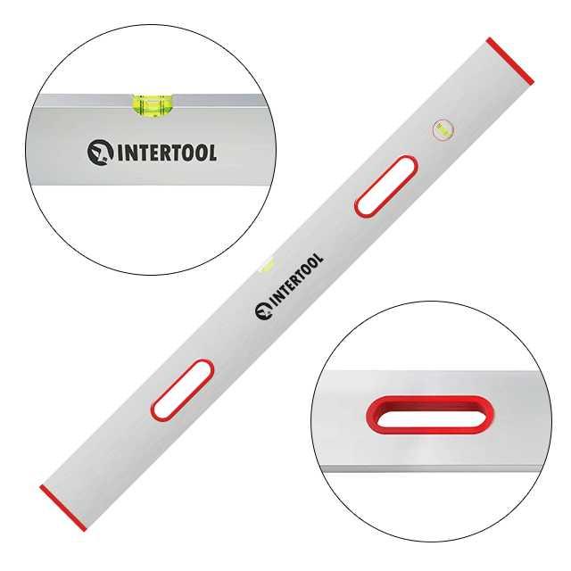 Правило-уровень 100см, 2 капсулы с ручками Intertool MT-2110, фото 1