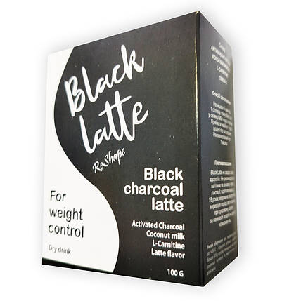 Black Latte - Вугільний Латте для схуднення (Блек Латте) коробка, фото 1