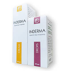 Inderma - комплекс від псоріазу - крем+краплі (Індерма)