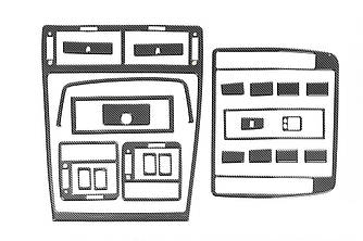 Декоративна накладка на панель Карбон для Seat Alhambra 1996-2010 рр від VLF комп.