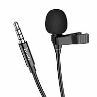 Микрофон петличка HOCO L14 3.5 Lavalier microphone, цвет черный